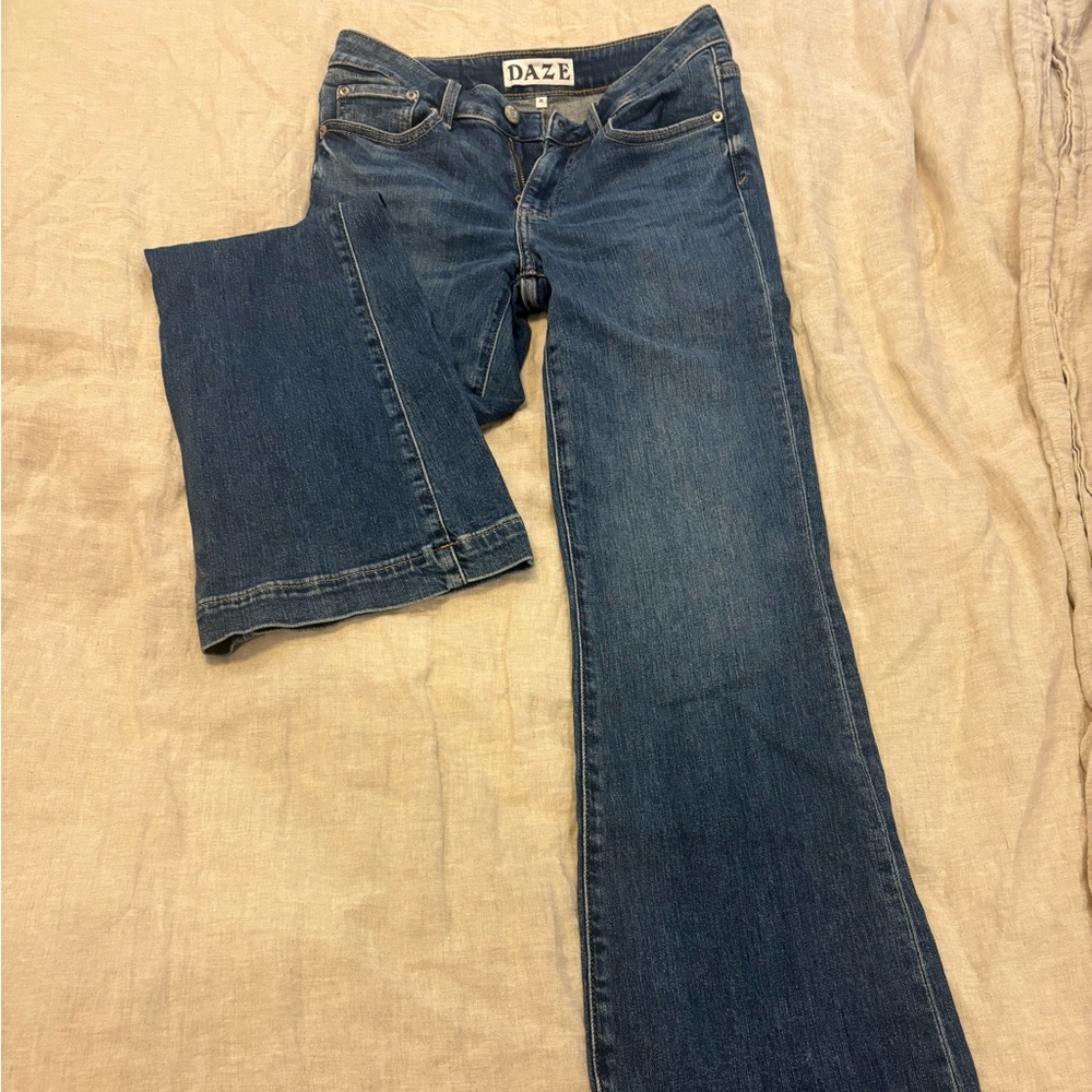 Daze Women's Wide Leg Jeans in Deep Blue
